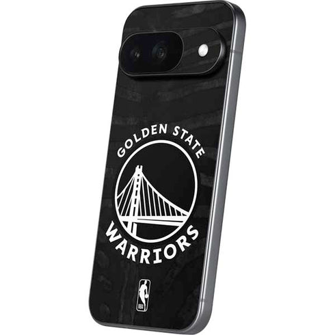 NBA Golden State Warriors Black Animal Print Google Pixel 9 Skin